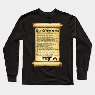 Ten Duel Commandments Long Sleeve T-Shirt